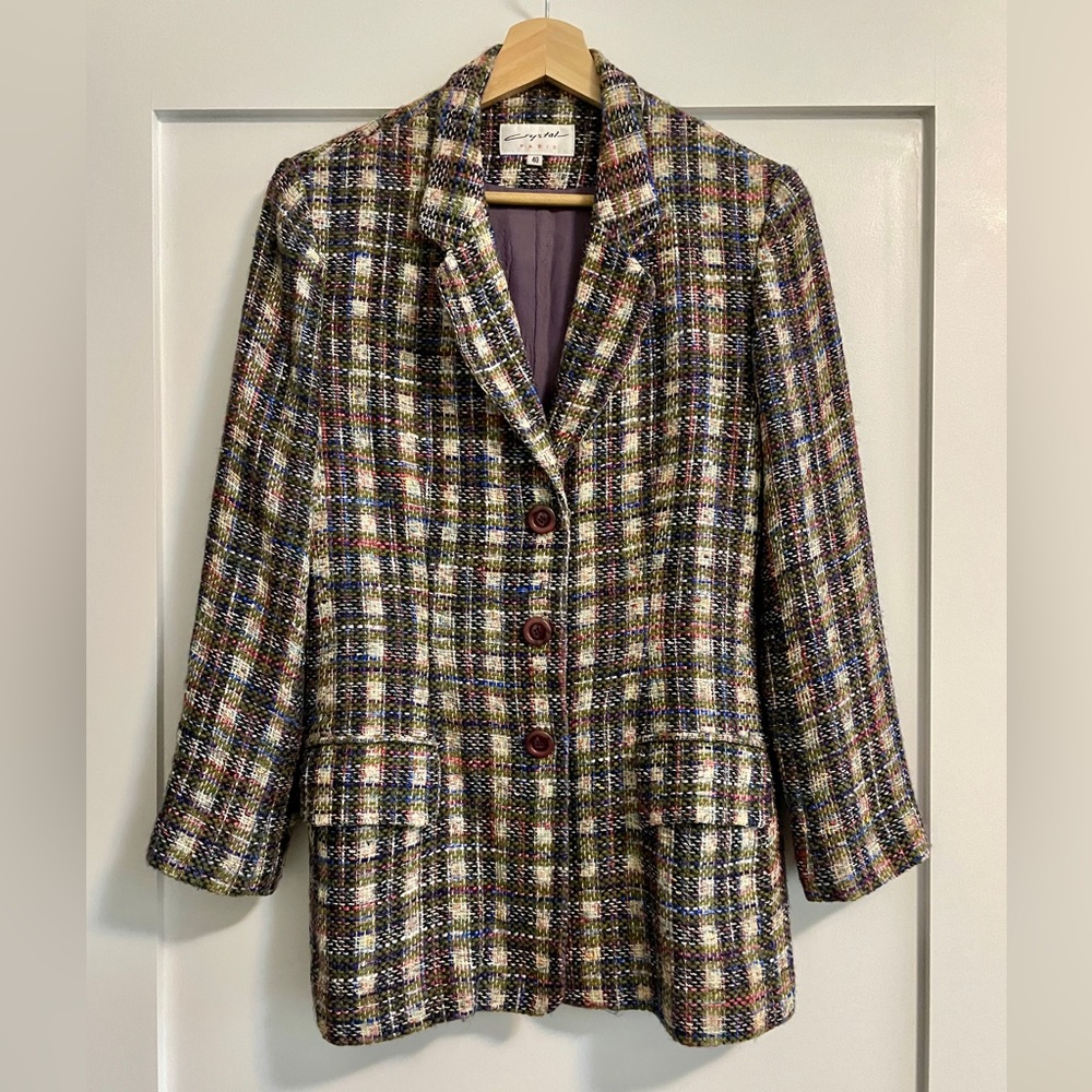 Vintage Plaid Women's Jacket